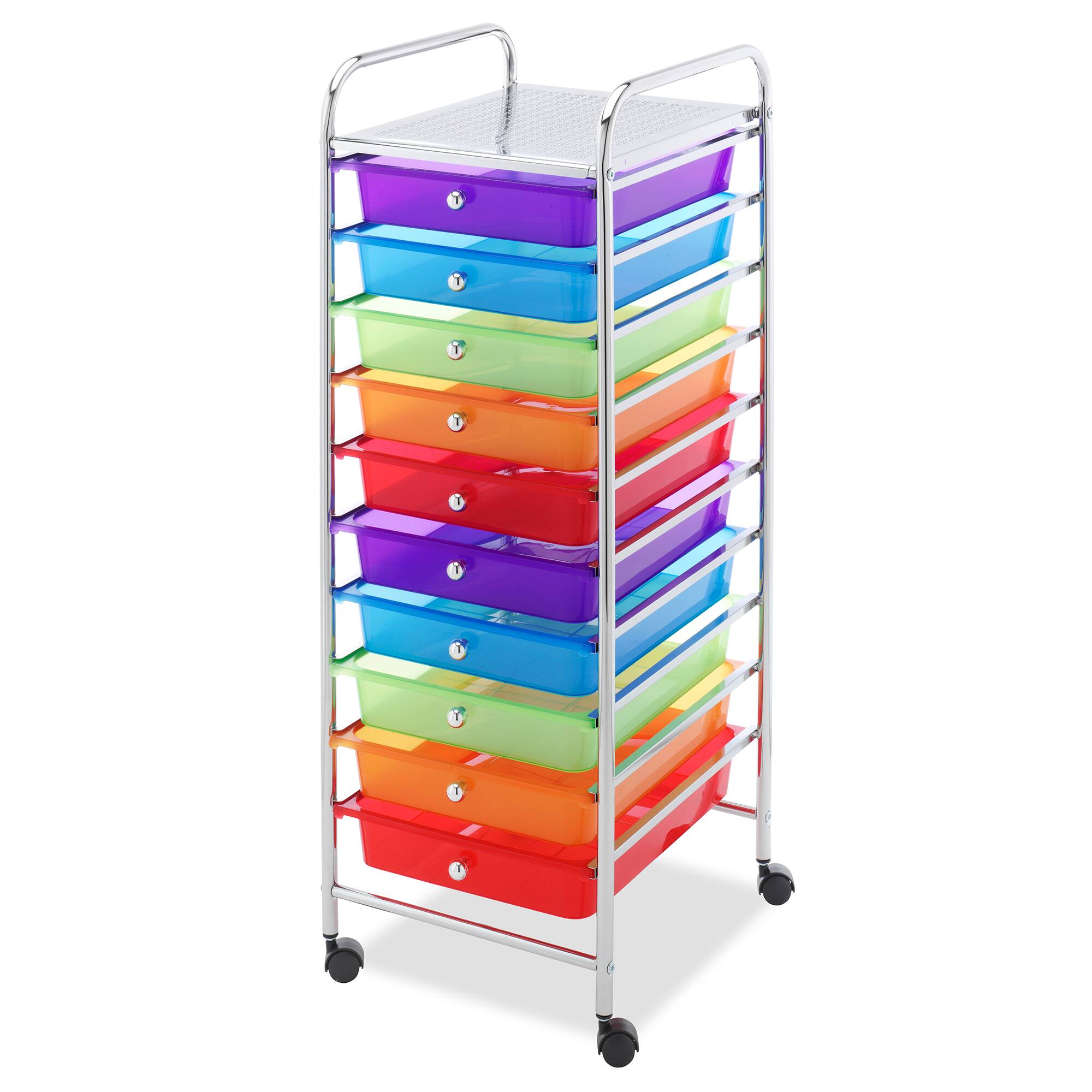 Whitmor Multicolor 10 Drawer Cart